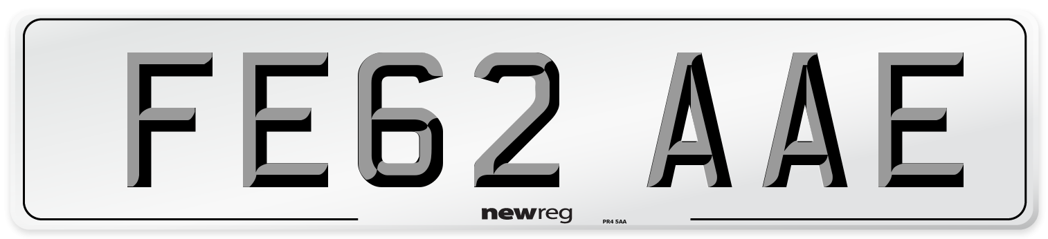 FE62 AAE Number Plate from New Reg